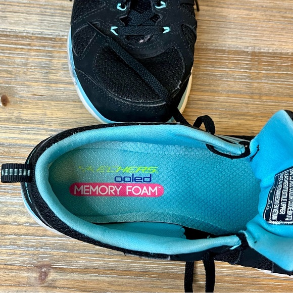 Women's Wide Fit Skechers Flex Appeal 2.0 Walking Sneakers Black Suede Size 8 - Picture 8 of 8